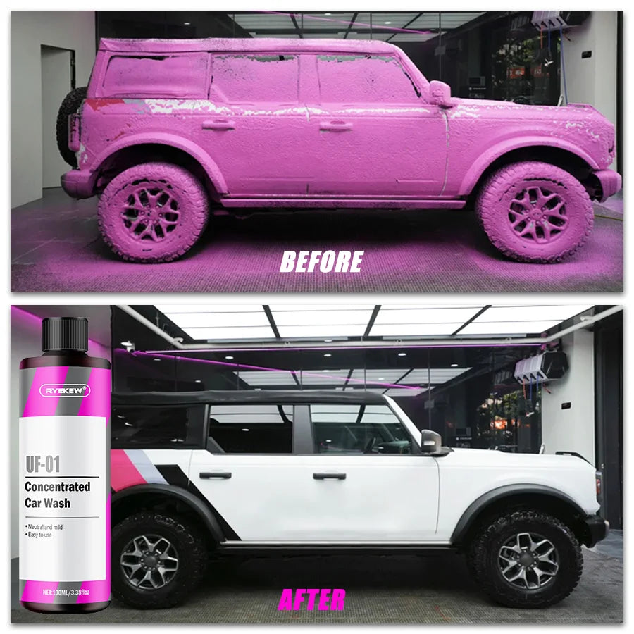 Pink Foaming Extreme Bodywash & Wax Foaming Car Wash Soap, Works with Foam Cannons/Guns or Bucket Washes for Cars, Trucks