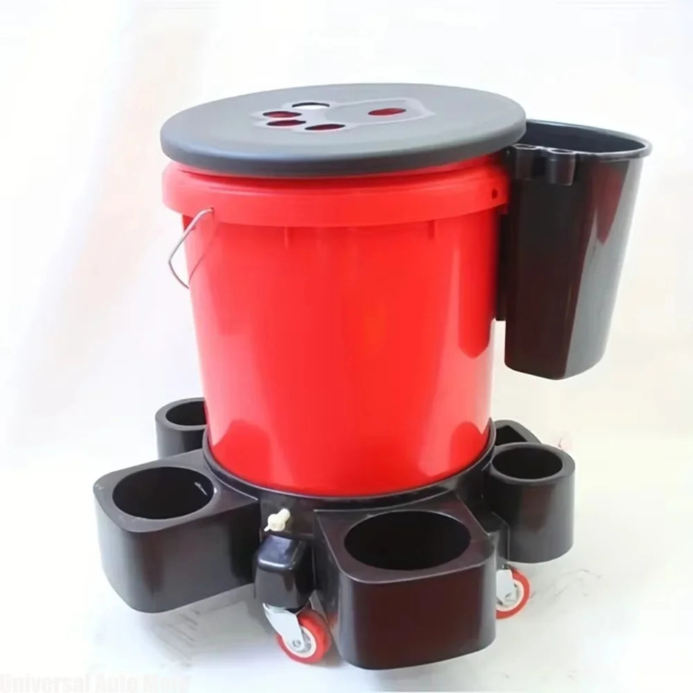 Universal Bucket Organizer Car Storage Kits External Hanging Detailing Tools Brushes Mitt Fast Easy Updated Style Cleaning Kits