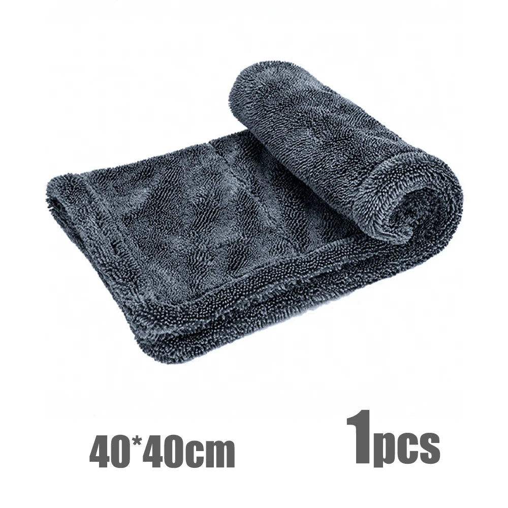 AUTOBRIGHT Microfiber 60*90Cm 1300Gsm One Wipe Drying Towel Car Wash Cloth Premium Cloth Thicken Soft Professional Car Cleaning
