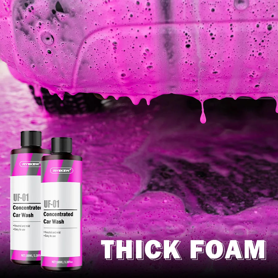 Pink Foaming Extreme Bodywash & Wax Foaming Car Wash Soap, Works with Foam Cannons/Guns or Bucket Washes for Cars, Trucks